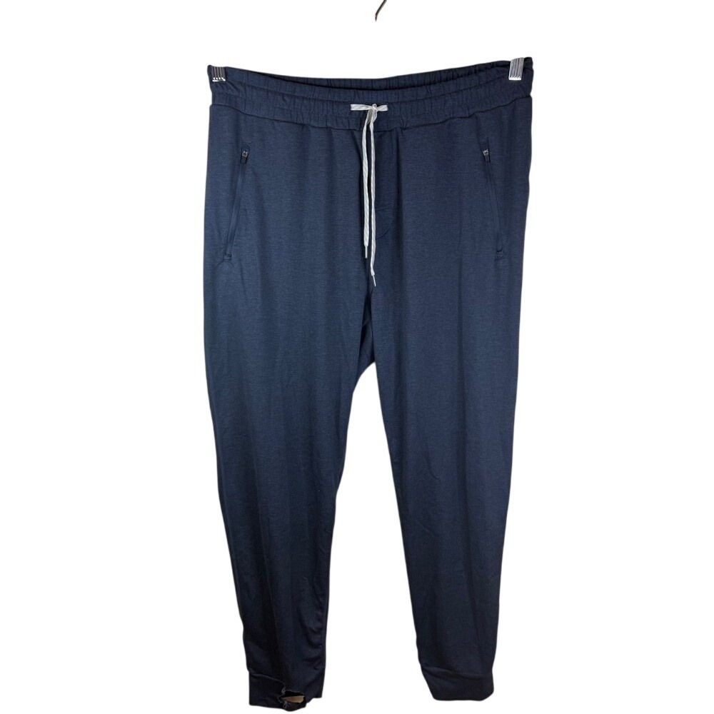 Vuori XL Mens Navy Sunday Performance Joggers FLAWED Fair‎ Condition Super Soft